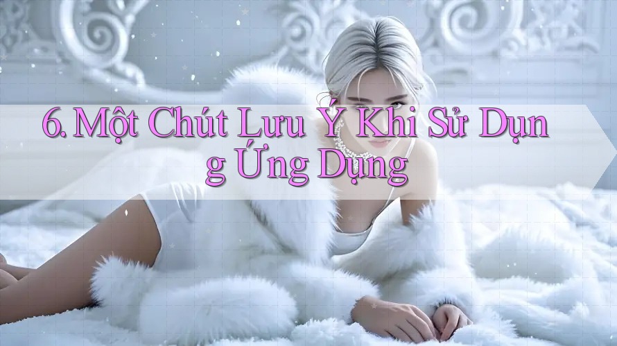 6. Một Chút Lưu Ý Khi Sử Dụng Ứng Dụng