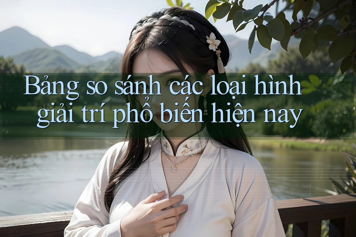 Bảng so sánh các loại hình giải trí phổ biến hiện nay Bảng so sánh các loại hình giải trí phổ biến hiện nay