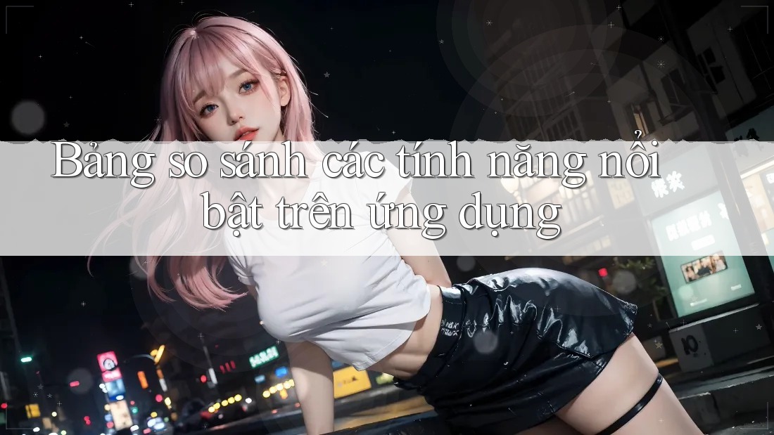 Bảng so sánh các tính năng nổi bật trên ứng dụng