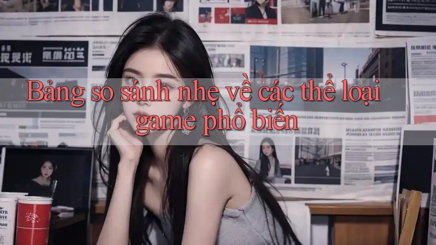 Bảng so sánh nhẹ về các thể loại game phổ biến