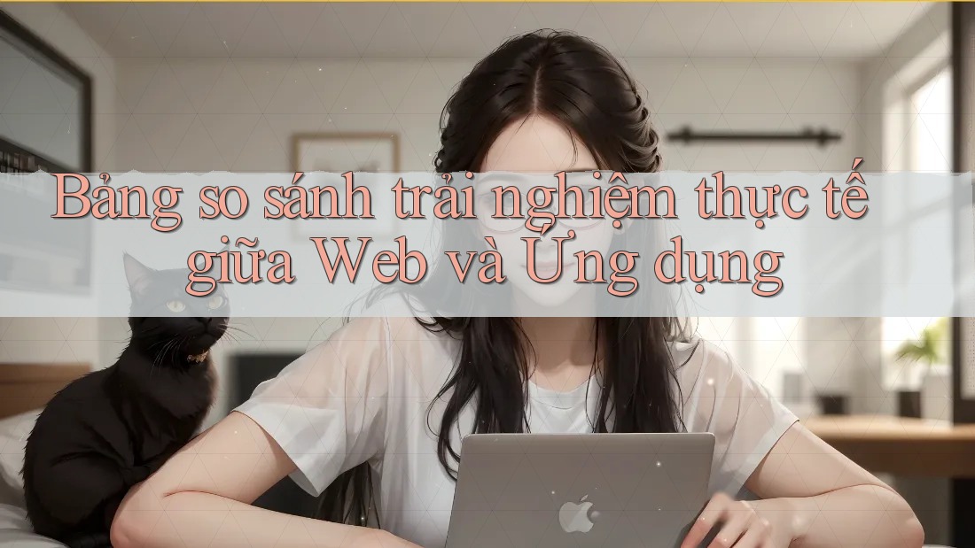 Bảng so sánh trải nghiệm thực tế giữa Web và Ứng dụng