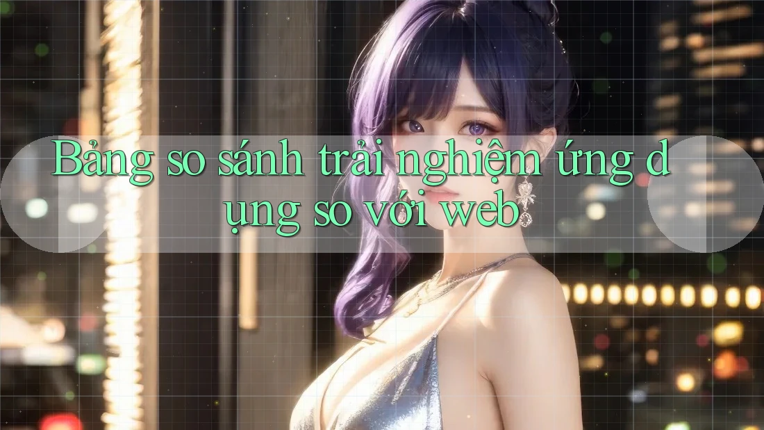 Bảng so sánh trải nghiệm ứng dụng so với web