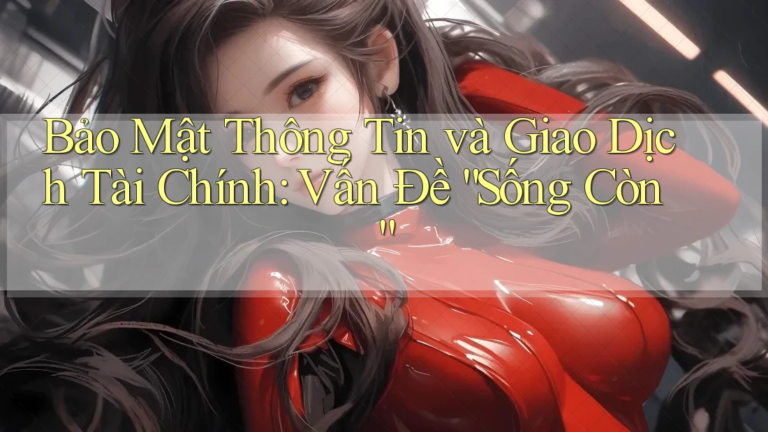 Bảo Mật Thông Tin và Giao Dịch Tài Chính: Vấn Đề “Sống Còn”