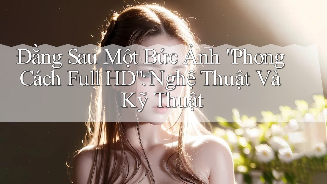 Đằng Sau Một Bức Ảnh “Phong Cách Full HD”: Nghệ Thuật Và Kỹ Thuật Đằng Sau Một Bức Ảnh “Phong Cách Full HD”: Nghệ Thuật Và Kỹ Thuật