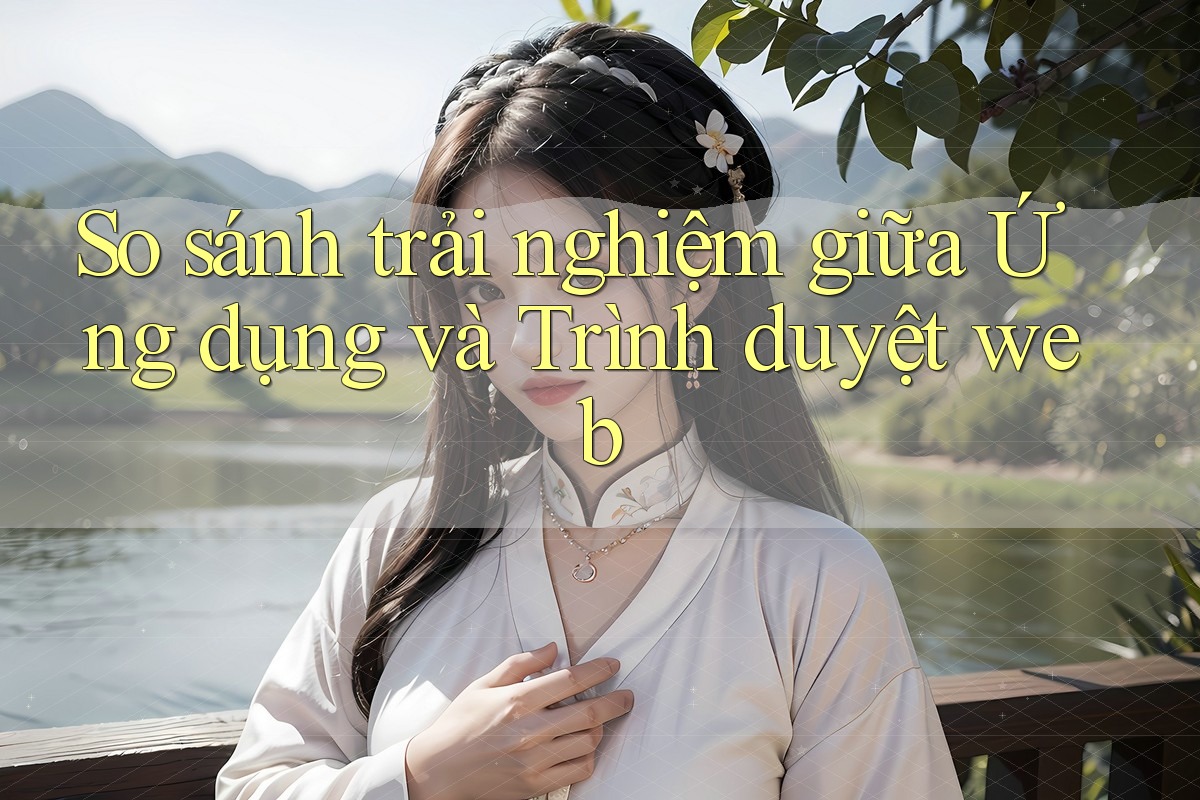 So sánh trải nghiệm giữa ứng dụng và trình duyệt web