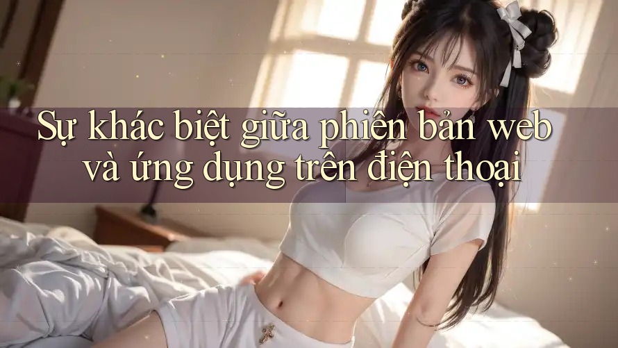 Sự khác biệt giữa phiên bản web và ứng dụng trên điện thoại