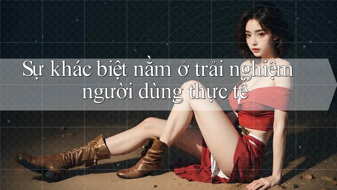 Sự khác biệt nằm ở trải nghiệm người dùng thực tế