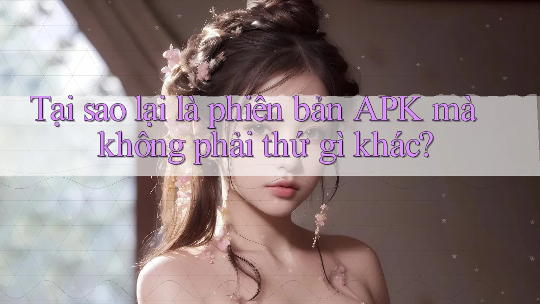 Tại sao lại là phiên bản APK mà không phải thứ gì khác?