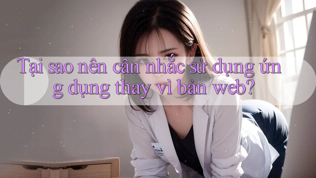 Tại sao nên cân nhắc sử dụng ứng dụng thay vì bản web?