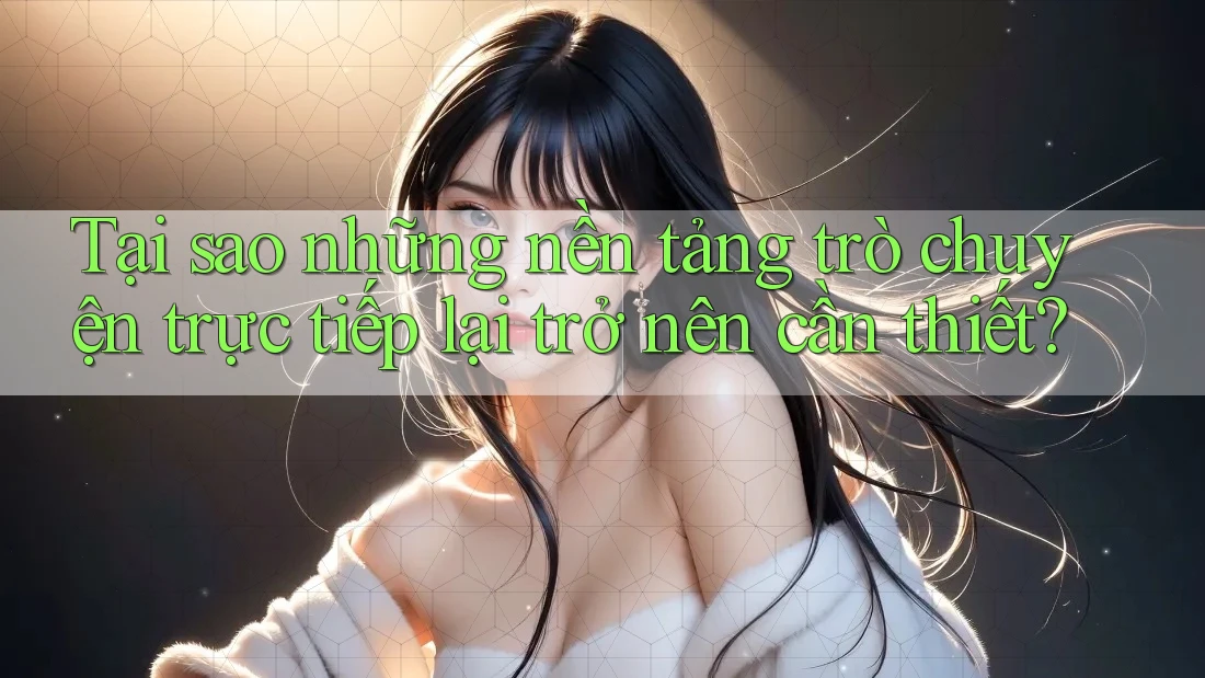 Tại sao những nền tảng trò chuyện trực tiếp lại trở nên cần thiết?